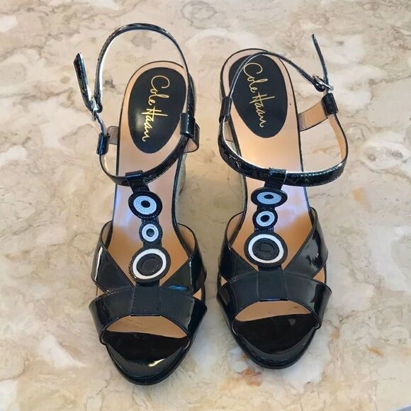 Cole Haan Pixie Nike Air Wedge Sandals Espadrilles - Picture 1 of 8